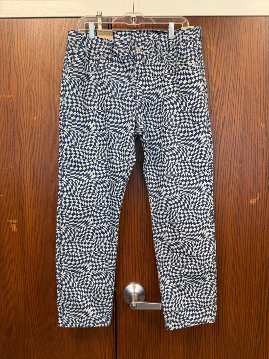 Levi's Denim - Levi's Navy and White Geometric Ankle Pants